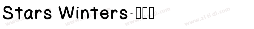 Stars Winters字体转换